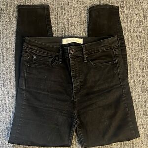 Gap Black Denim Skinny High Rise Jeans size 29